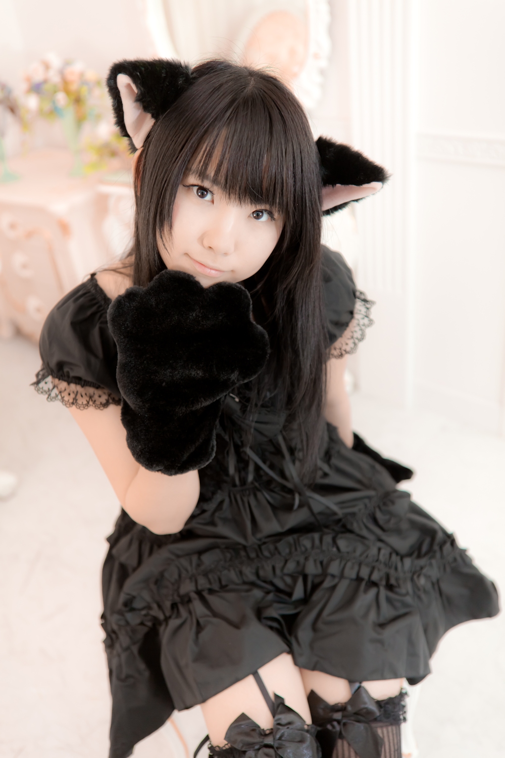 [enako] [enacat black] black silk cat girl(10)